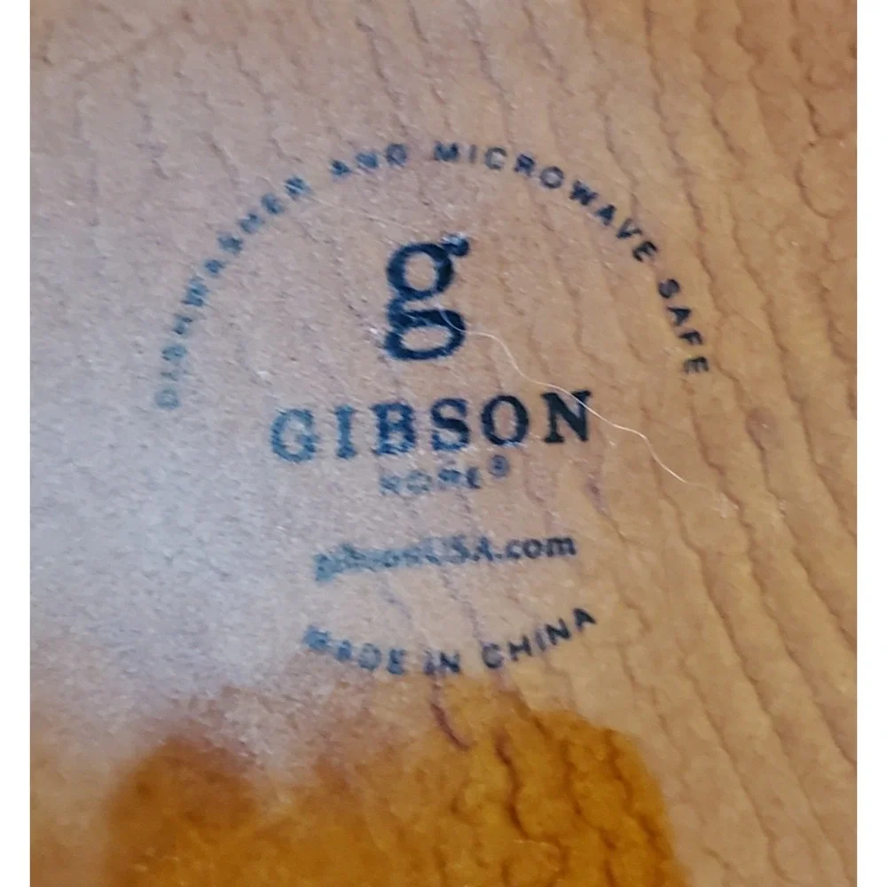 Gibson Home Fox Ceramic Serving Platter Brown Woodland Decorative Tray Dish